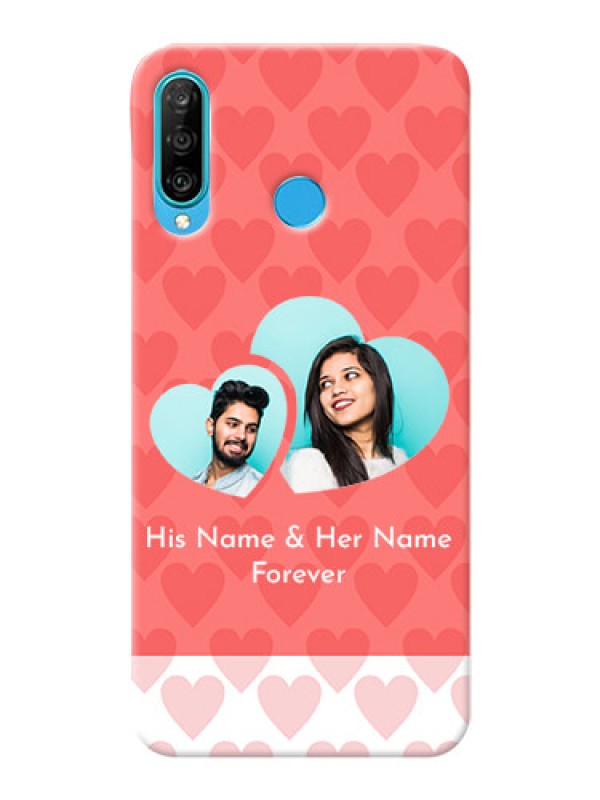 Custom Huawei P30 Lite personalized phone covers: Couple Pic Upload Design