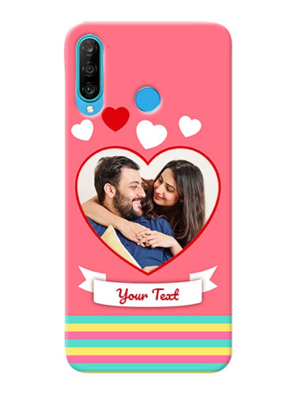 Custom Huawei P30 Lite Personalised mobile covers: Love Doodle Design