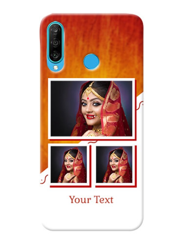 Custom Huawei P30 Lite Personalised Phone Cases: Wedding Memories Design  