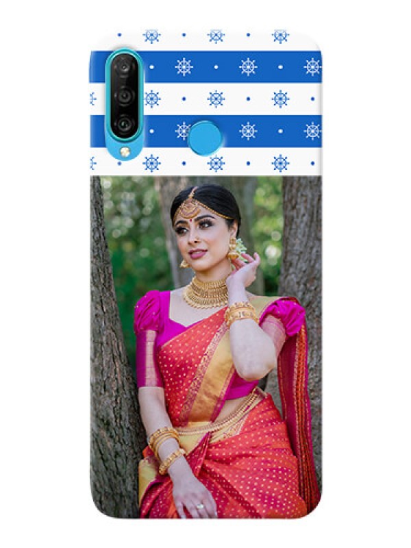 Custom Huawei P30 Lite custom mobile covers: Snow Pattern Design