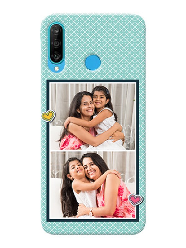 Custom Huawei P30 Lite Custom Phone Cases: 2 Image Holder with Pattern Design
