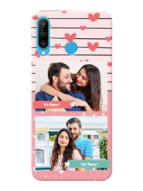 Custom Huawei P30 Lite custom mobile covers: Photo with Heart Design