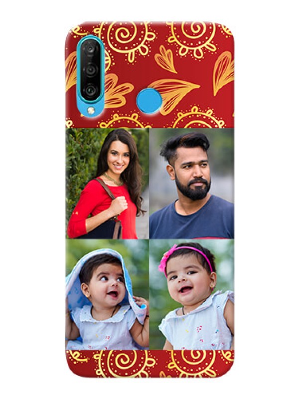 Custom Huawei P30 Lite Mobile Phone Cases: 4 Image Traditional Design
