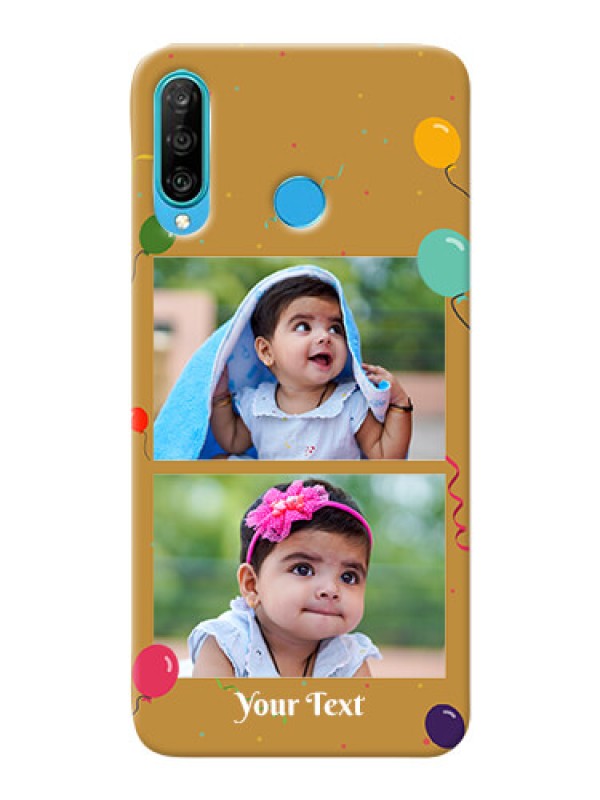 Custom Huawei P30 Lite Phone Covers: Image Holder with Birthday Celebrations Design