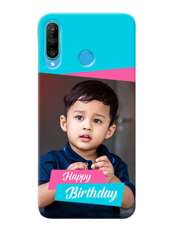 Custom Huawei P30 Lite Mobile Covers: Image Holder with 2 Color Design