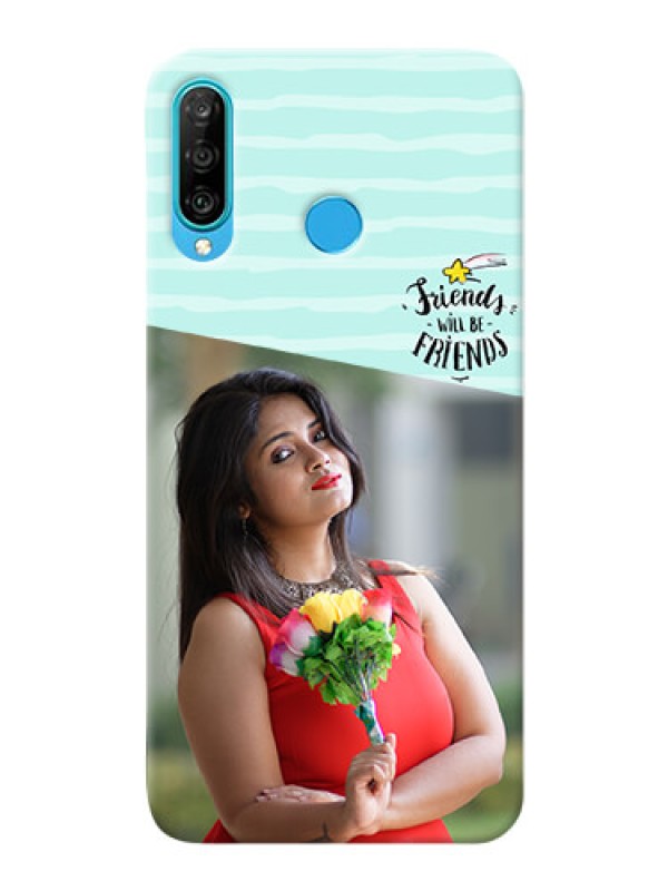 Custom Huawei P30 Lite Mobile Back Covers: Friends Picture Icon Design