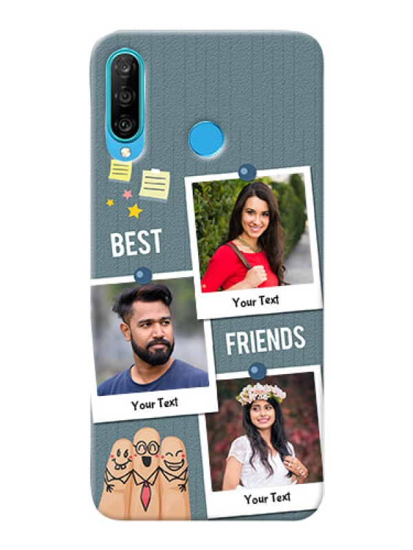 Custom Huawei P30 Lite Mobile Cases: Sticky Frames and Friendship Design