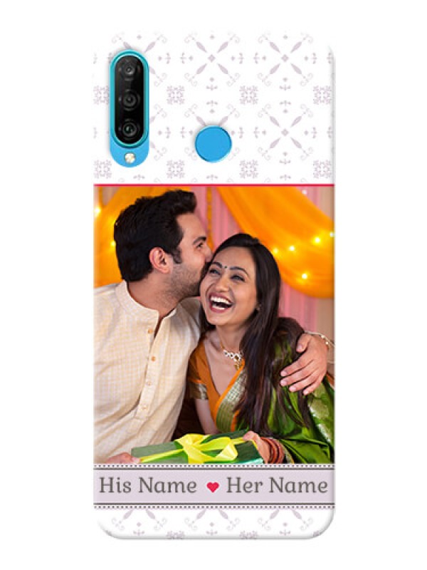Custom Huawei P30 Lite Phone Cases with Photo and Ethnic Design