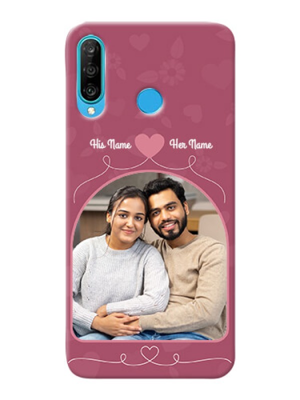 Custom Huawei P30 Lite mobile phone covers: Love Floral Design