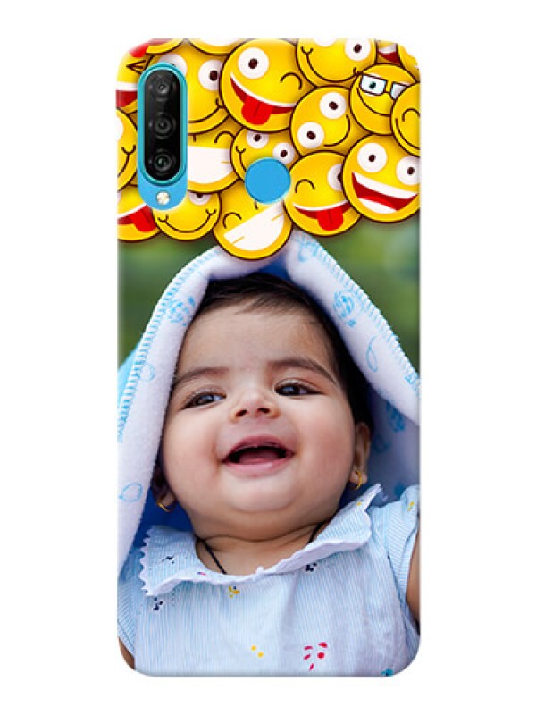 Custom Huawei P30 Lite Custom Phone Cases with Smiley Emoji Design