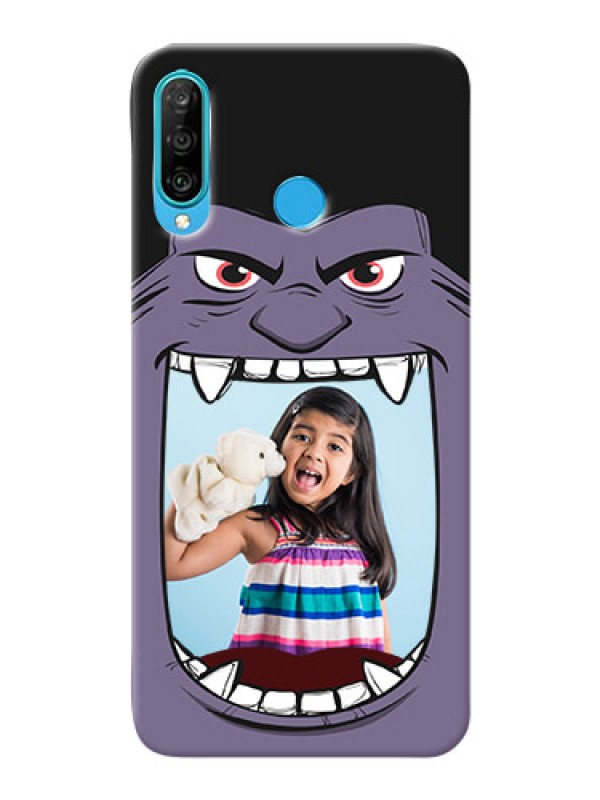 Custom Huawei P30 Lite Personalised Phone Covers: Angry Monster Design