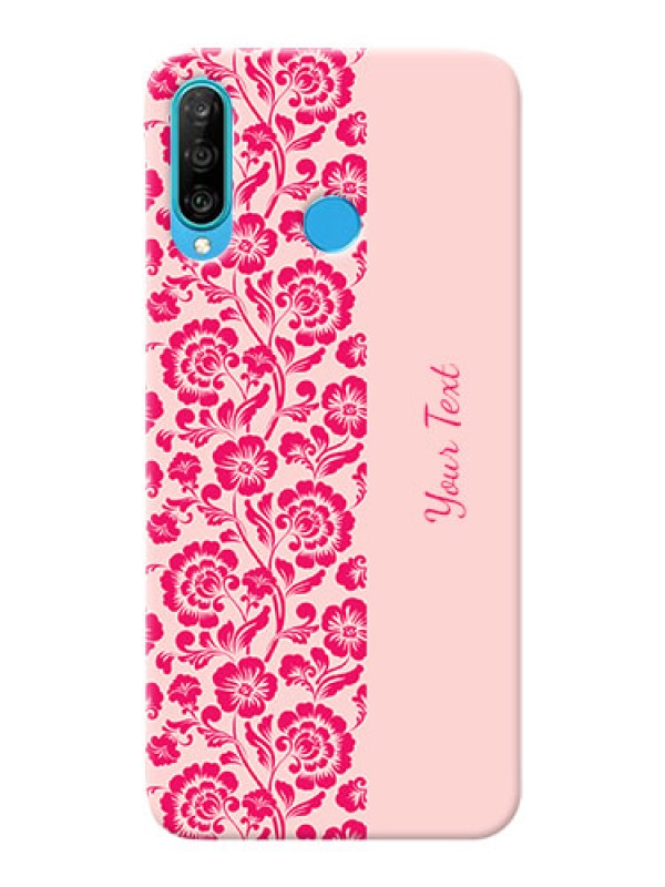 Custom P30 Lite Phone Back Covers: Attractive Floral Pattern Design