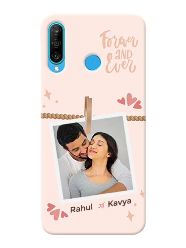 Custom P30 Lite Phone Back Covers: Forever and ever love Design