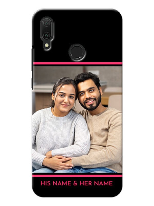 Custom Huawei Y9 (2019) Mobile Covers With Add Text Design