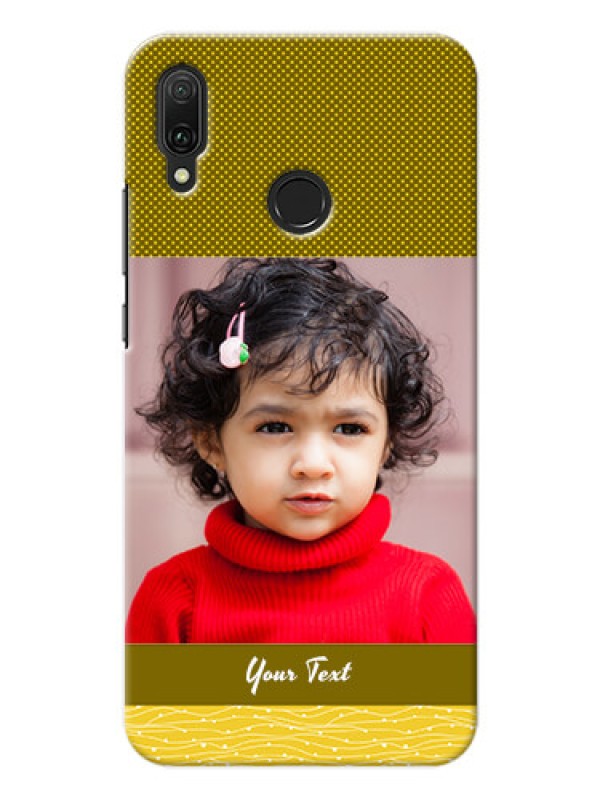 Custom Huawei Y9 (2019) custom mobile back covers: Simple Green Color Design