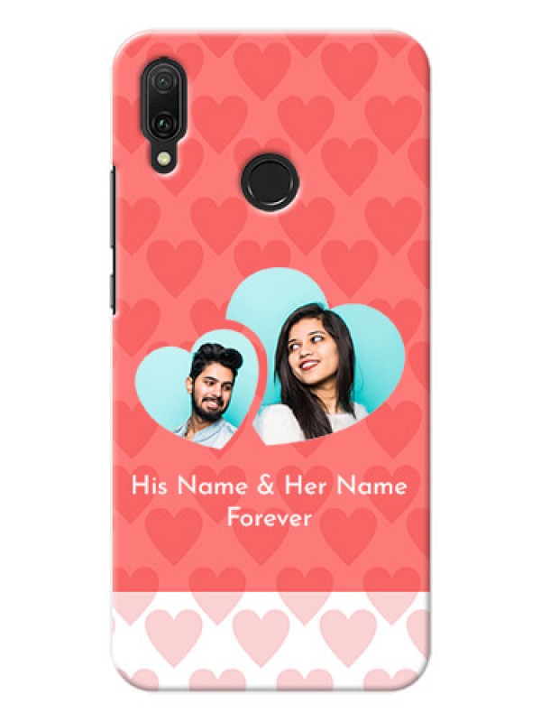 Custom Huawei Y9 (2019) personalized phone covers: Couple Pic Upload Design