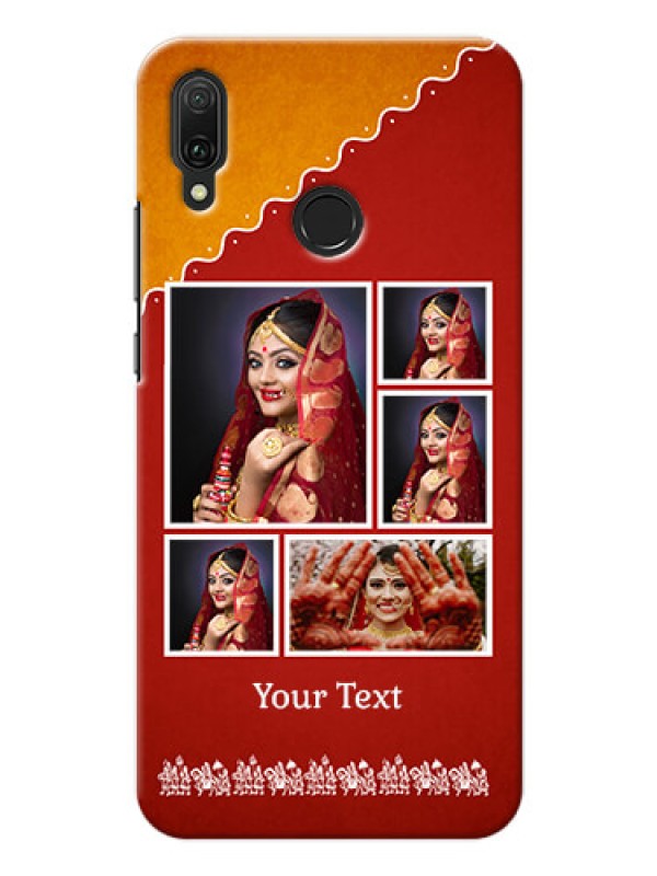 Custom Huawei Y9 (2019) customized phone cases: Wedding Pic Upload Design
