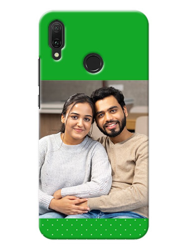 Custom Huawei Y9 (2019) Personalised mobile covers: Green Pattern Design