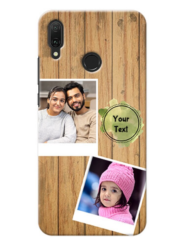 Custom Huawei Y9 (2019) Custom Mobile Phone Covers: Wooden Texture Design