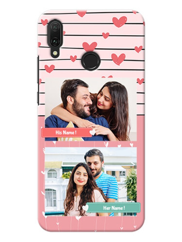 Custom Huawei Y9 (2019) custom mobile covers: Photo with Heart Design
