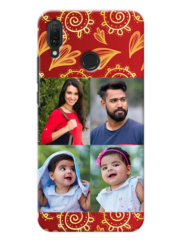 Custom Huawei Y9 (2019) Mobile Phone Cases: 4 Image Traditional Design