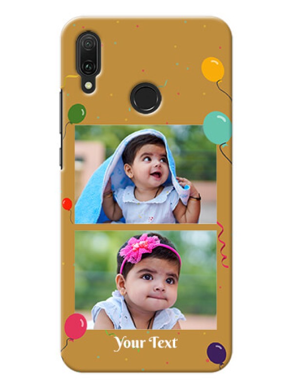 Custom Huawei Y9 (2019) Phone Covers: Image Holder with Birthday Celebrations Design
