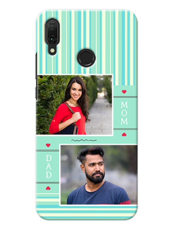 Custom Huawei Y9 (2019) custom mobile phone covers: Mom & Dad Pic Design