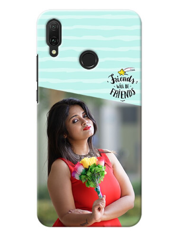 Custom Huawei Y9 (2019) Mobile Back Covers: Friends Picture Icon Design