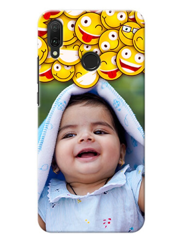 Custom Huawei Y9 (2019) Custom Phone Cases with Smiley Emoji Design