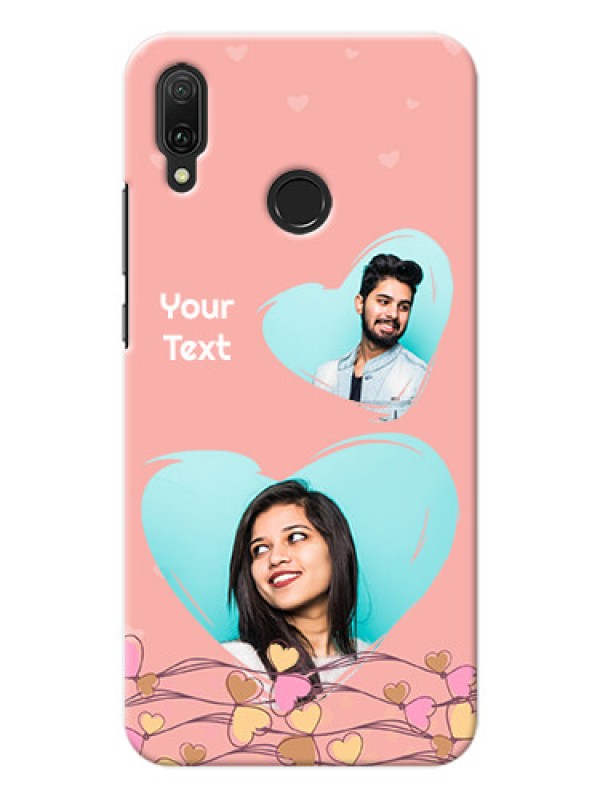 Custom Huawei Y9 (2019) customized phone cases: Love Doodle Design