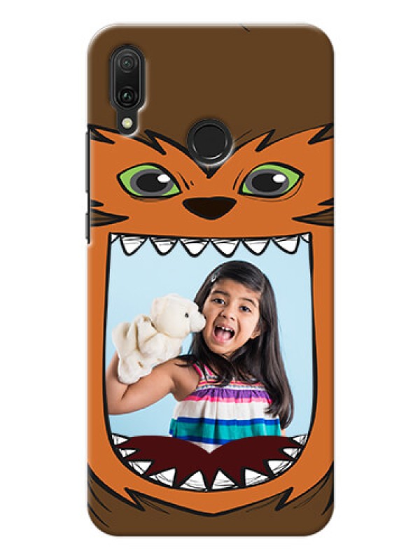Custom Huawei Y9 (2019) Phone Covers: Owl Monster Back Case Design