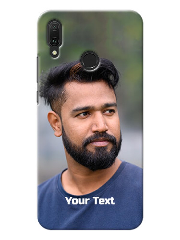 Custom Y9 2019 Mobile Cover: Photo with Text