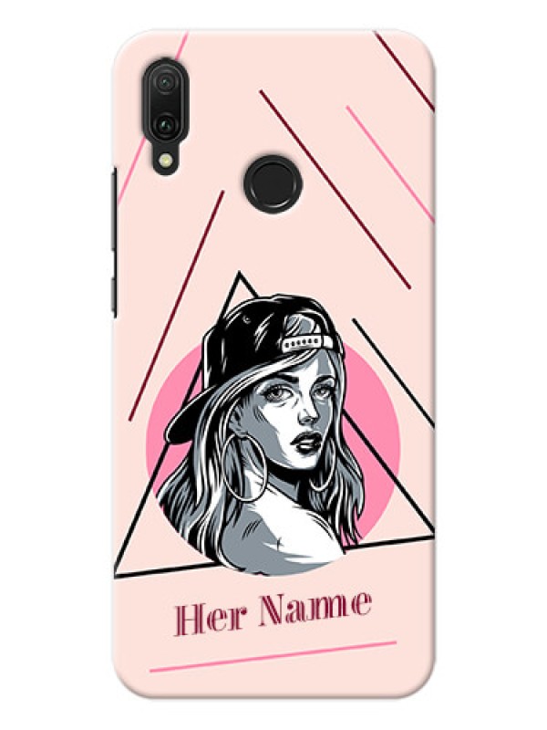 Custom Y9 2019 Custom Phone Cases: Rockstar Girl Design