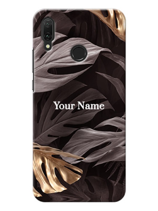 Custom Y9 2019 Mobile Back Covers: Wild Leaves digital paint Design