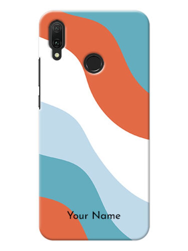 Custom Y9 2019 Mobile Back Covers: coloured Waves Design