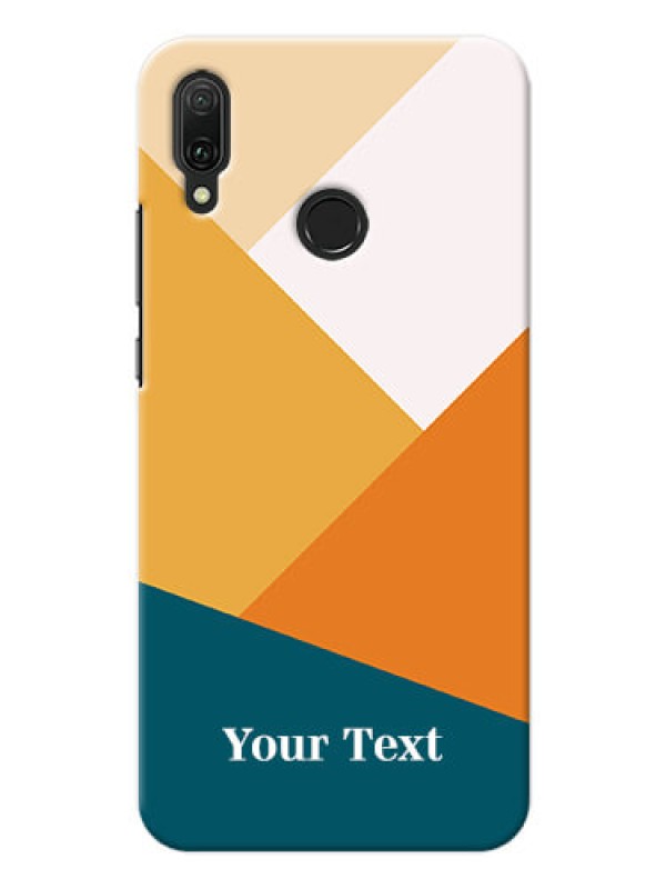 Custom Y9 2019 Custom Phone Cases: Stacked Multi-colour Design