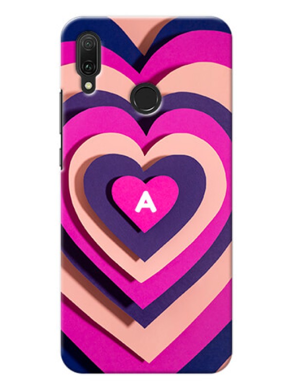 Custom Y9 2019 Custom Mobile Case with Cute Heart Pattern Design