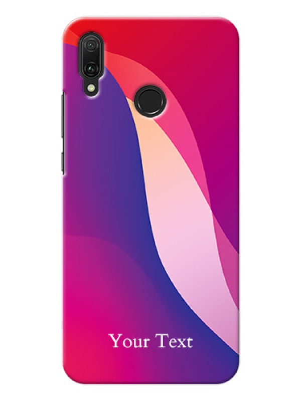 Custom Y9 2019 Mobile Back Covers: Digital abstract Overlap Design