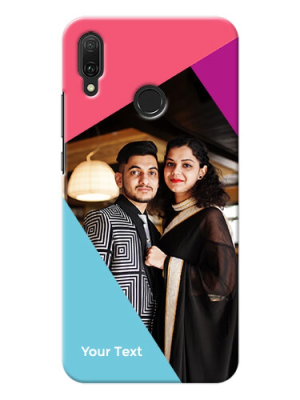 Custom Y9 2019 Custom Phone Cases: Stacked Triple colour Design