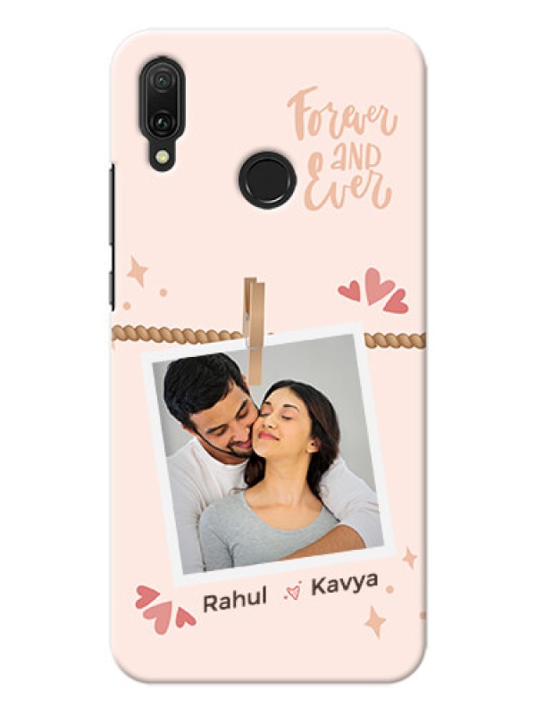Custom Y9 2019 Phone Back Covers: Forever and ever love Design
