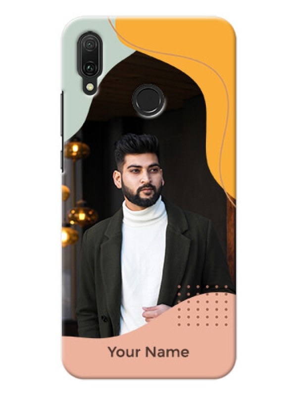 Custom Y9 2019 Custom Phone Cases: Tri-coloured overlay design
