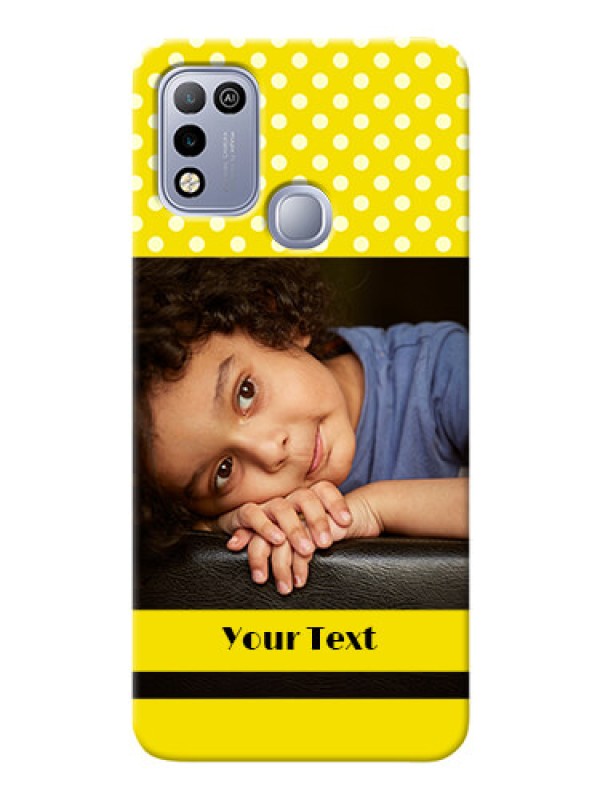 Custom Infinix Hot 10 Play Custom Mobile Covers: Bright Yellow Case Design