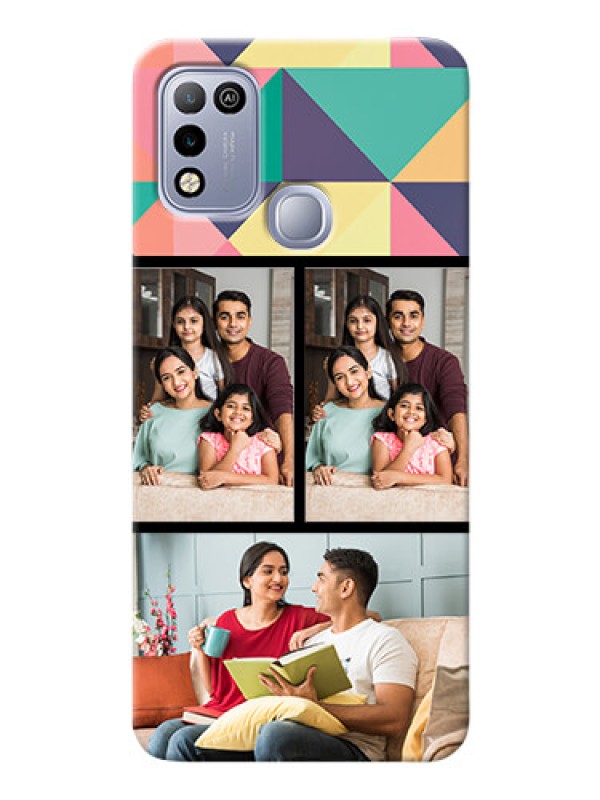 Custom Infinix Hot 10 Play personalised phone covers: Bulk Pic Upload Design