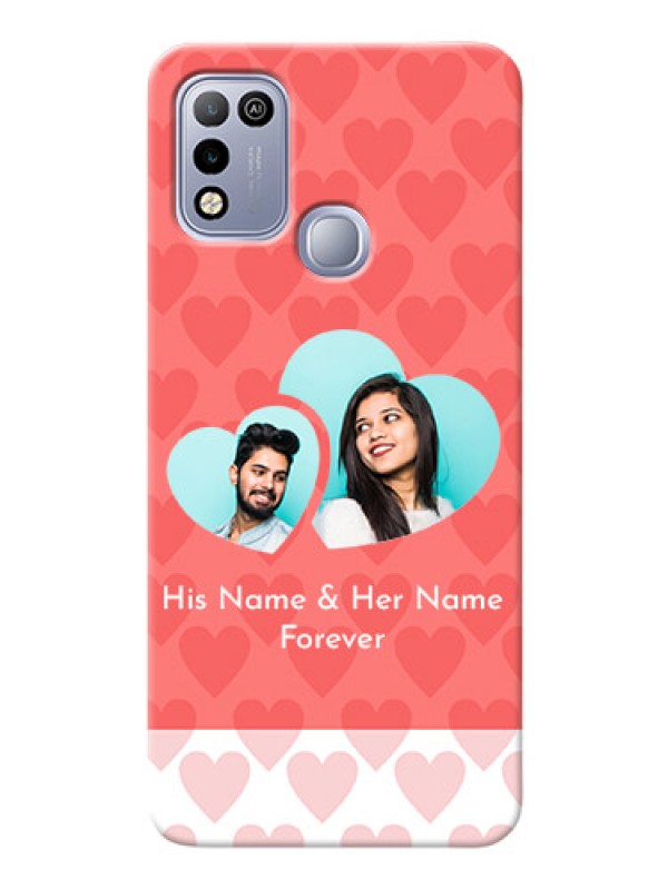 Custom Infinix Hot 10 Play personalized phone covers: Couple Pic Upload Design
