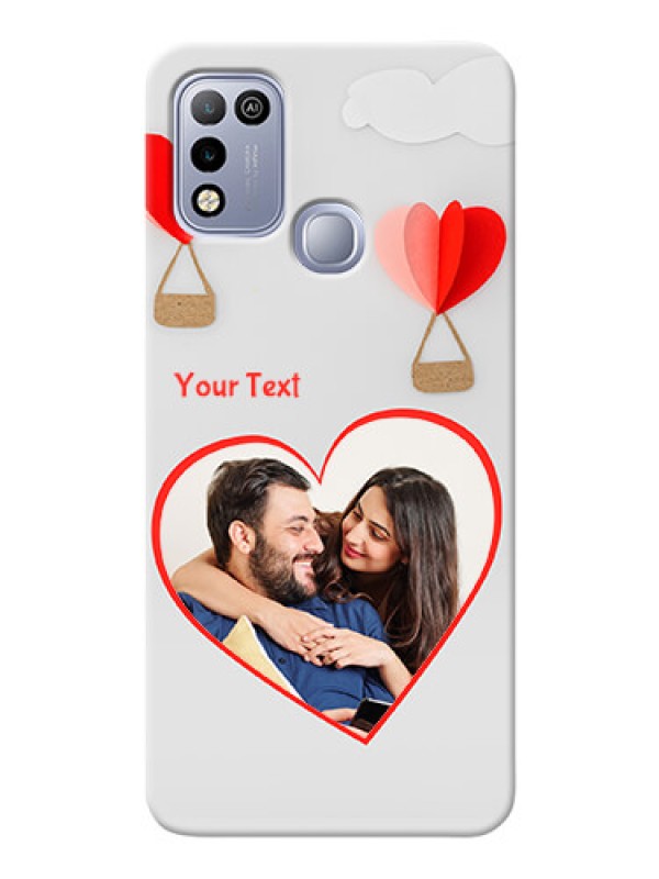 Custom Infinix Hot 10 Play Phone Covers: Parachute Love Design