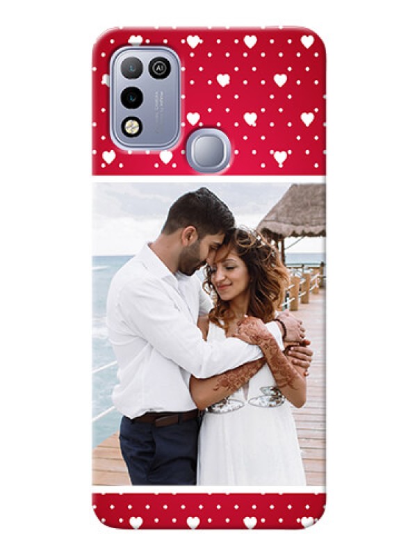 Custom Infinix Hot 10 Play custom back covers: Hearts Mobile Case Design