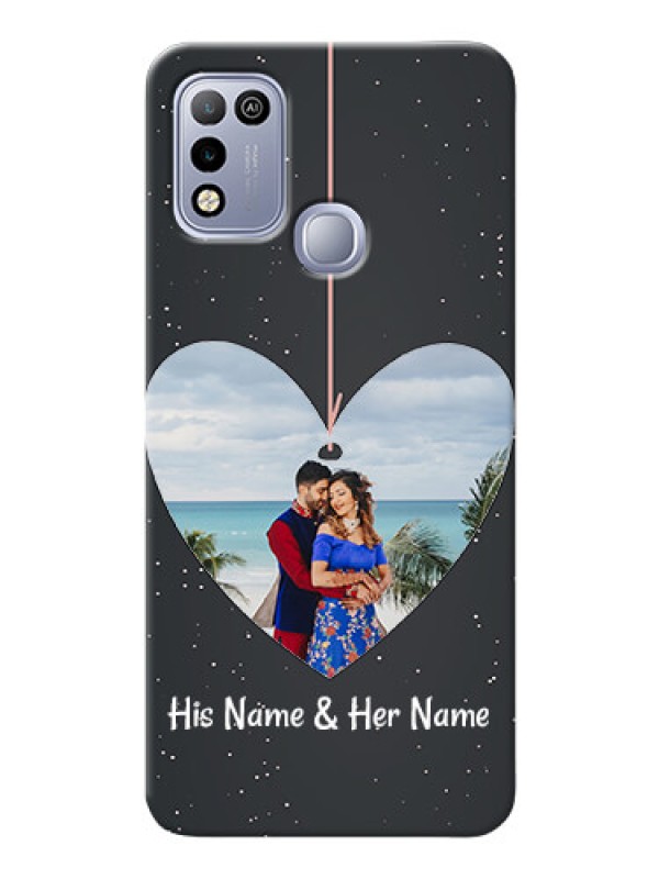 Custom Infinix Hot 10 Play custom phone cases: Hanging Heart Design