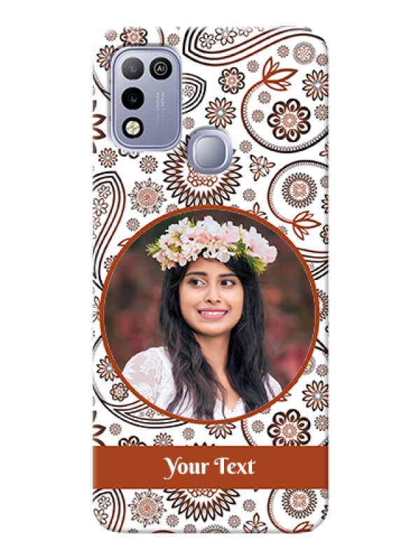 Custom Infinix Hot 10 Play phone cases online: Abstract Floral Design 