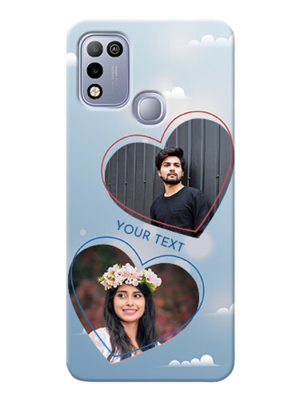 Custom Infinix Hot 10 Play Phone Cases: Blue Color Couple Design 