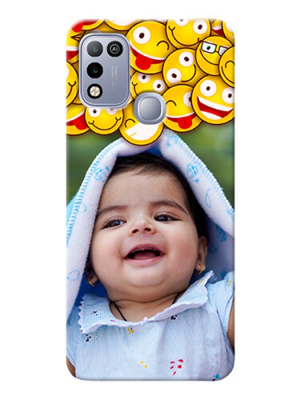 Custom Infinix Hot 10 Play Custom Phone Cases with Smiley Emoji Design